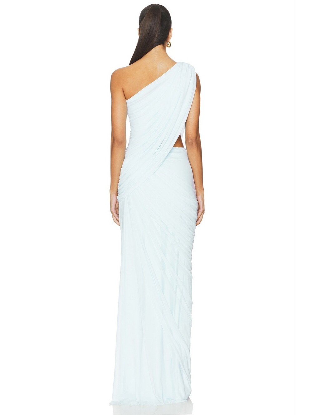 NWT $450 DEME BY GABRIELLA The Aurora Dress Gown In Baby Blue Small - Picture 3 of 6